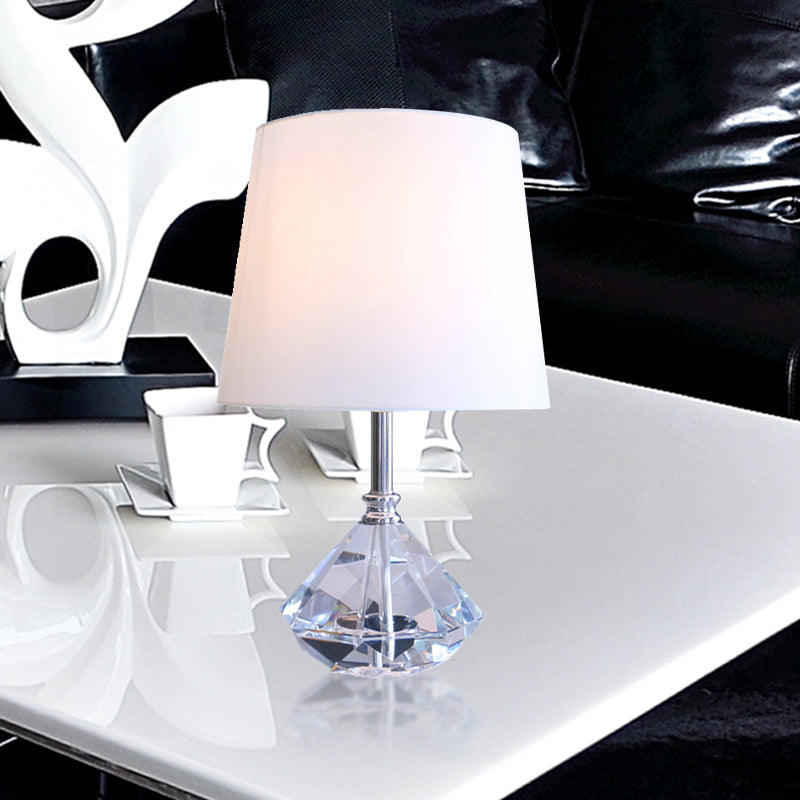 Barrel K9 cristal lampe de chevet simplicité 1 tête blanc éclairage de nuit pour salon
