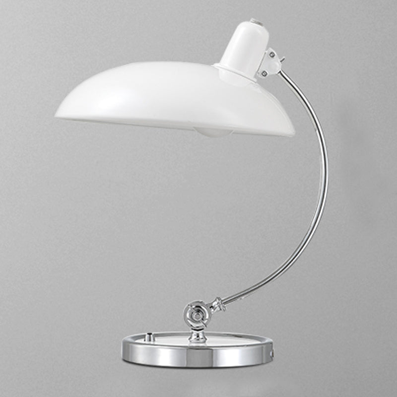 Lampada da tavolo regolabile a filo a cupola lampade da tavolo a singola luce metallica per camera da letto