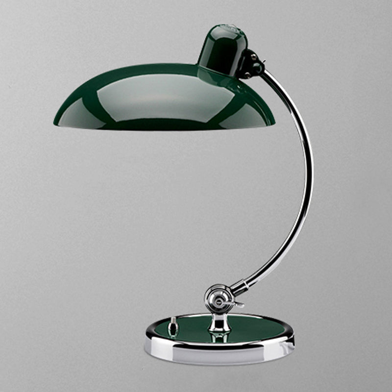 Lampada da tavolo regolabile a filo a cupola lampade da tavolo a singola luce metallica per camera da letto