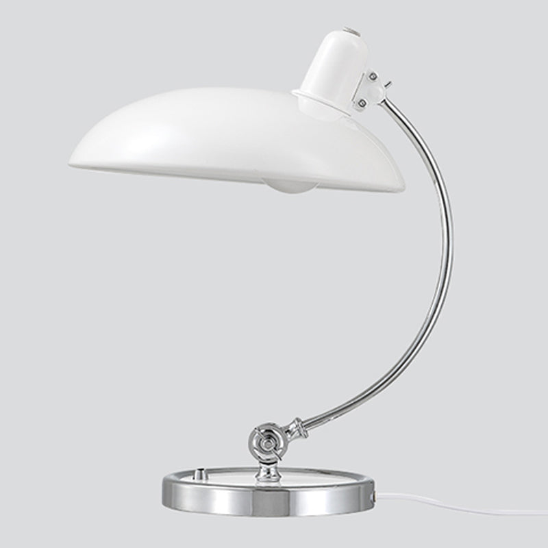 Lampada da tavolo regolabile a filo a cupola lampade da tavolo a singola luce metallica per camera da letto