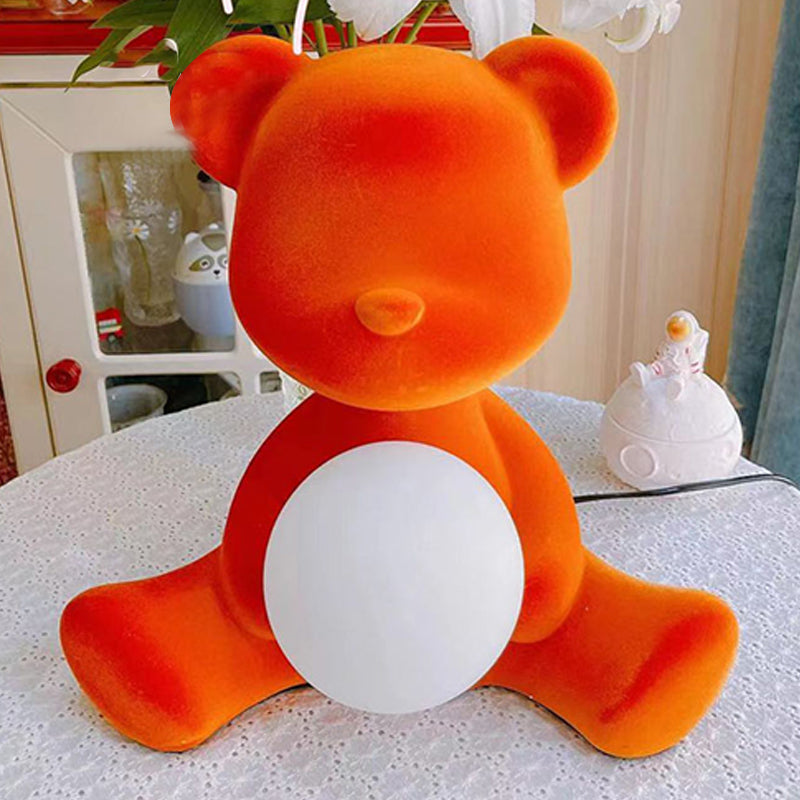 Lampada da tavolo a forma di orso in stile moderno una luce della luce della luce