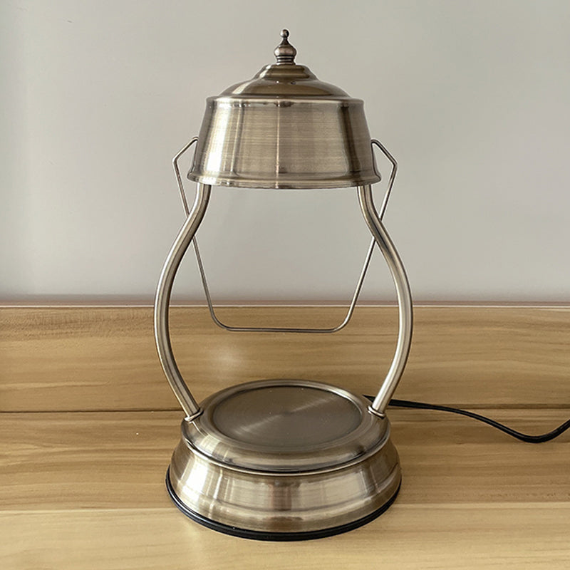 Stile moderno lampada da tavolo a forma unica in metallo una luce da tavolo leggera