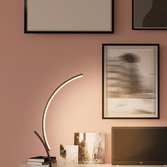 Lineal 1 mesa de luz luz lámparas de mesa de mesa de metal contemporáneas para dormitorio
