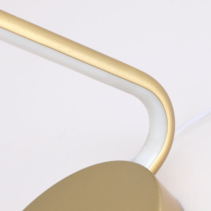 Linear 1 Light Table Light Contemporary Metal Night Table Lamps for Study Room
