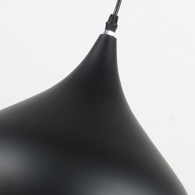 Lacquered Aluminium Indoor Pendant Light in Modern Creative Style Tapered Macaron Hanging Lamp