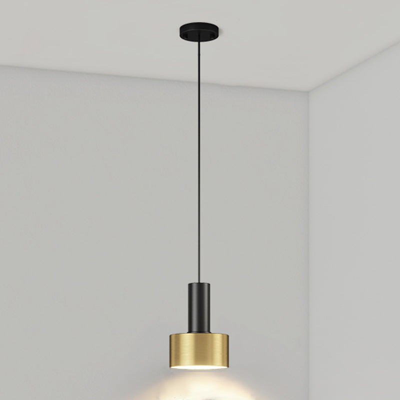 Metalen cilindrische schaduw hanglampen moderne stijl 1 kop hangende montage voor slaapkamer