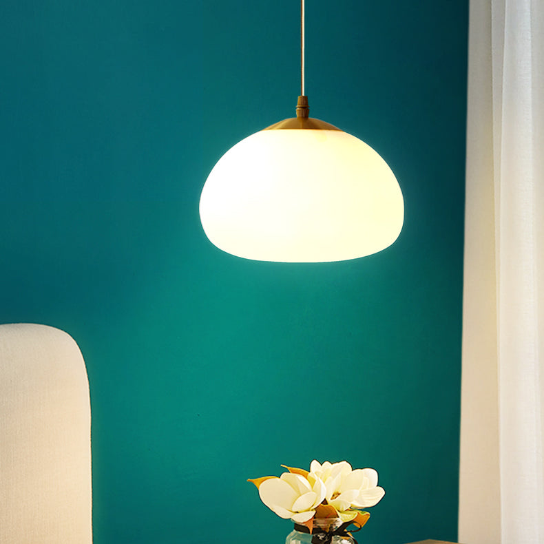 Glaswolkenschatten Hängende Lichter moderner Stil 1 Kopfhänge -Halterung für Schlafzimmer