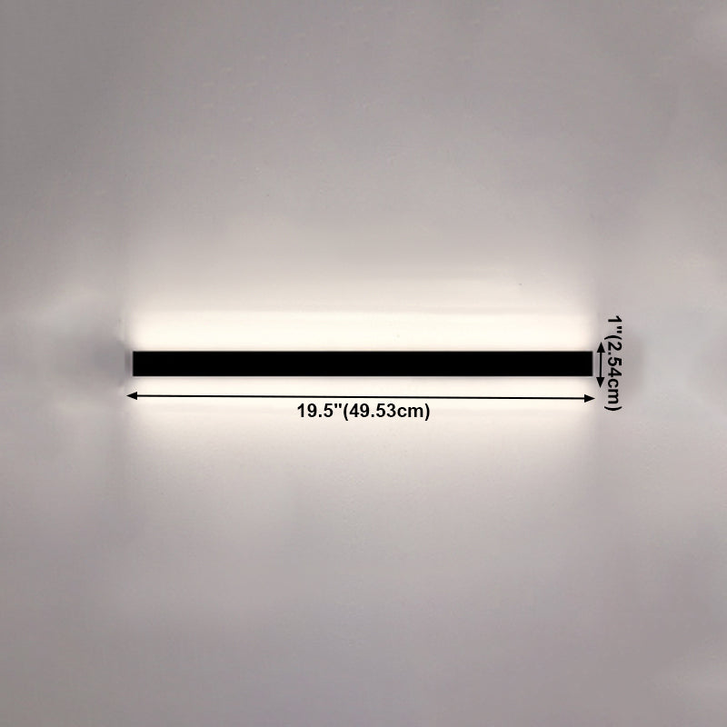 Modern Style Linear Wall Sconce Lights Metal 1 Light Wall Lighting Ideas