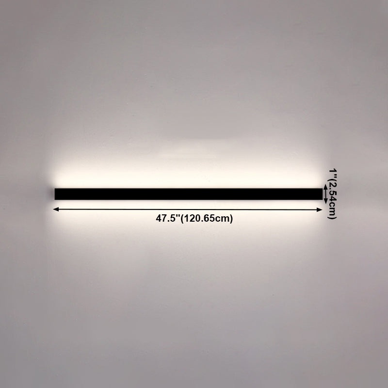 Modern Style Linear Wall Sconce Lights Metal 1 Light Wall Lighting Ideas