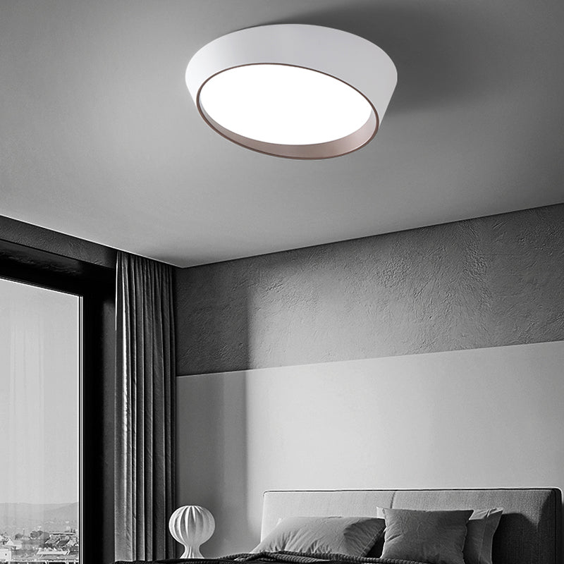 Metal Flush Ceiling Light Fixtures Modern Flush Mount Fixtures with Acrylic Shade