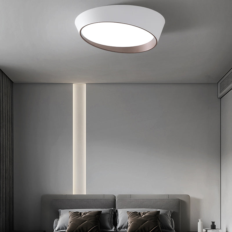 Metal Flush Ceiling Light Fixtures Modern Flush Mount Fixtures with Acrylic Shade