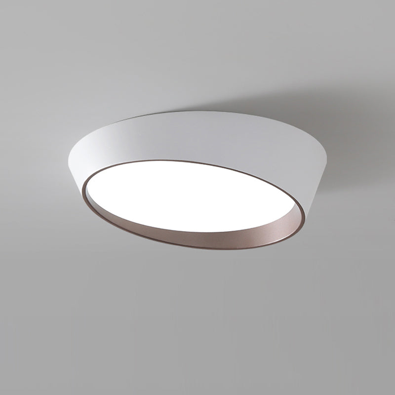 Metal Flush Ceiling Light Fixtures Modern Flush Mount Fixtures with Acrylic Shade