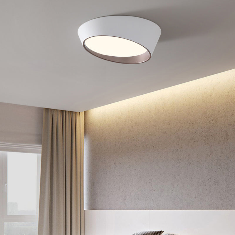 Metal Flush Ceiling Light Fixtures Modern Flush Mount Fixtures with Acrylic Shade