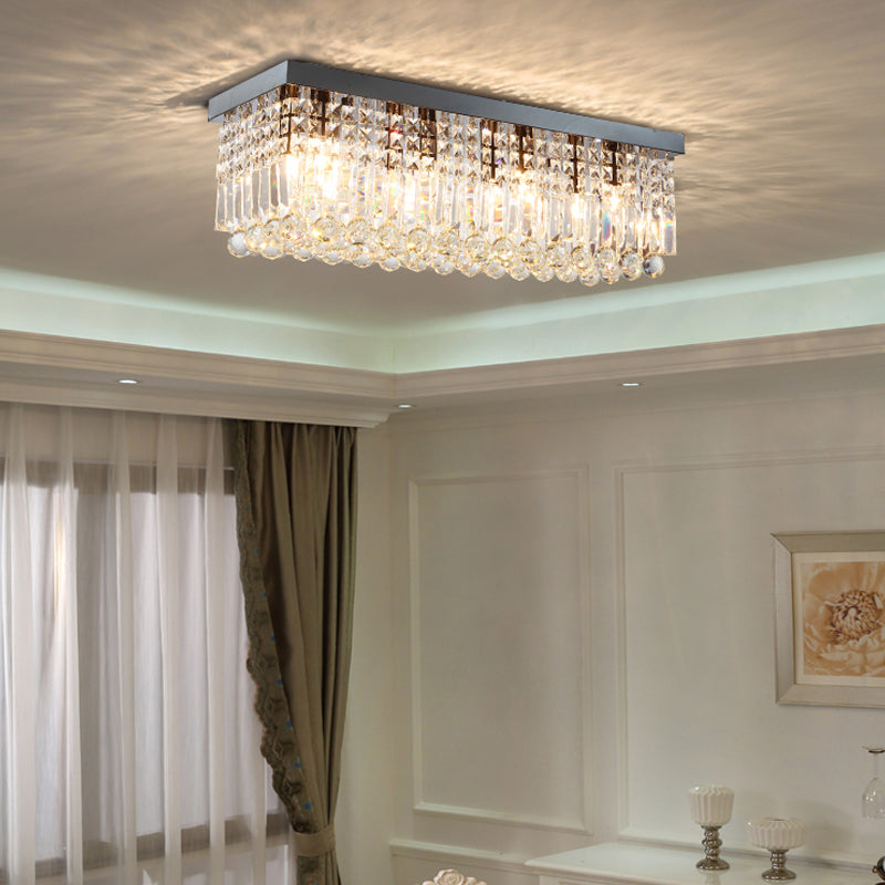 Modern Style Simple Island Pendant Crystal Island Light for Dining Room Restaurant