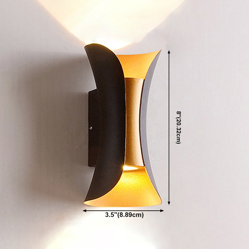 Luces contemporáneas de pared de pared de pared de pared de metal para sala de pared para sala de estar