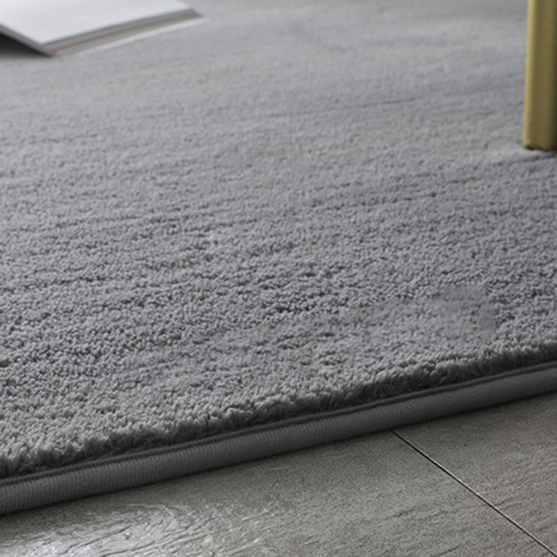 Simplicity Plain Area Rug Comfort Rug Polyester Anti-Slip Carpet for Home Decor