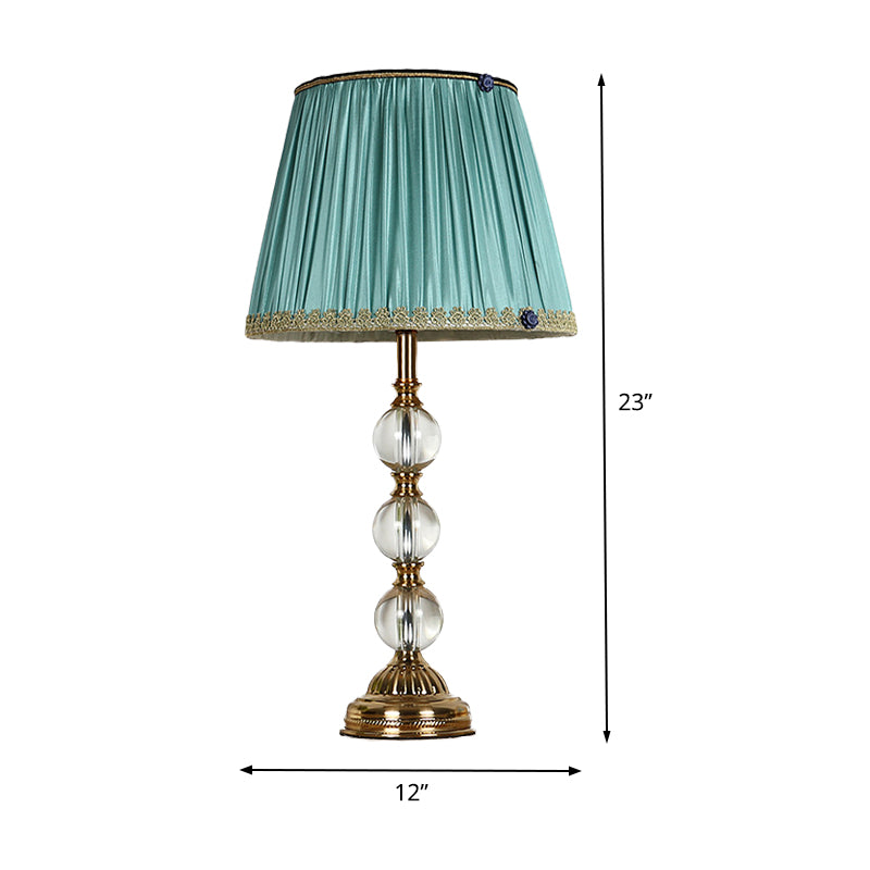 1 testa lampada da tavolo globale modernismo tagliare a mano il libro di lettura del cristallo in verde