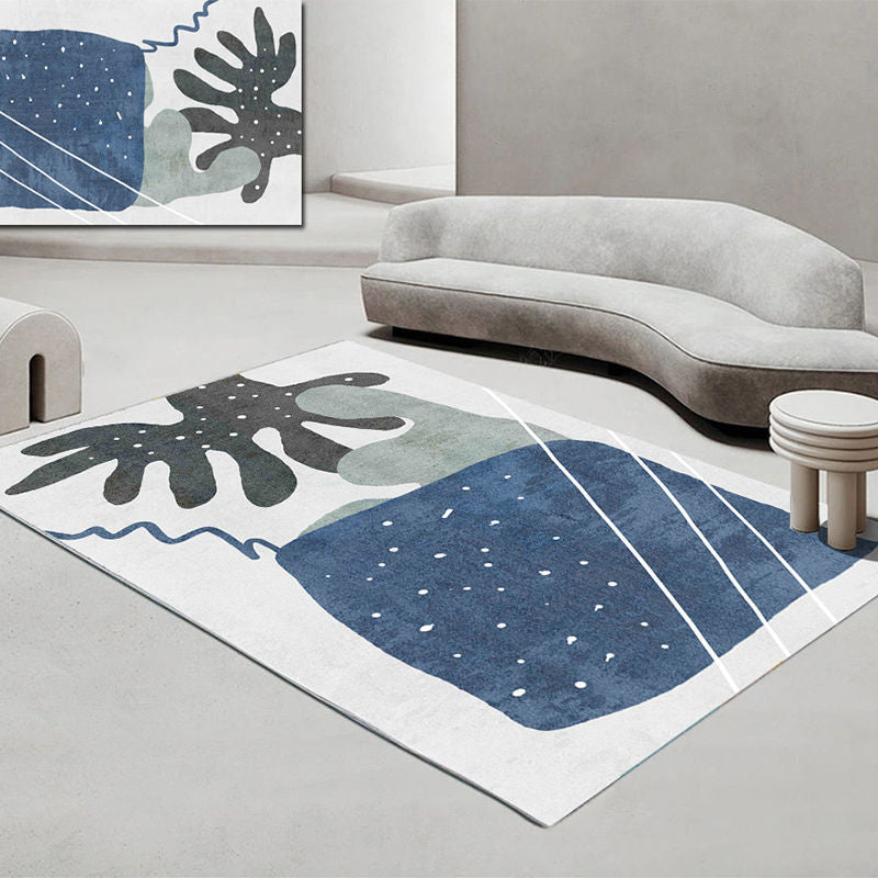 Gorgeous Area Carpet Modern Washable Carpet Polyester Indoor Rug with Non-Slip Backing