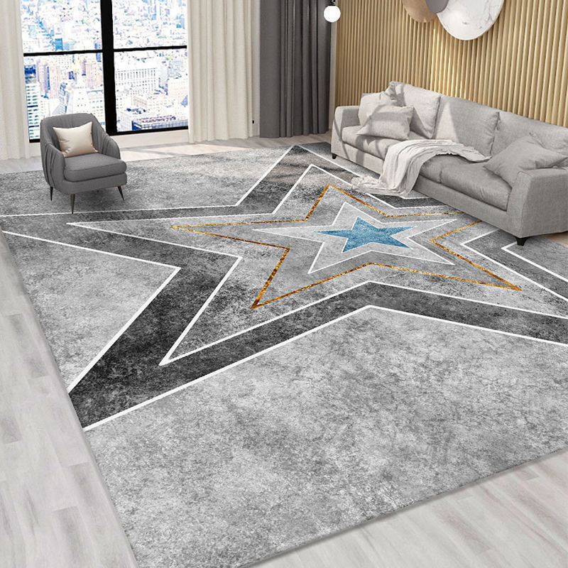 Gorgeous Area Carpet Modern Washable Carpet Polyester Indoor Rug with Non-Slip Backing