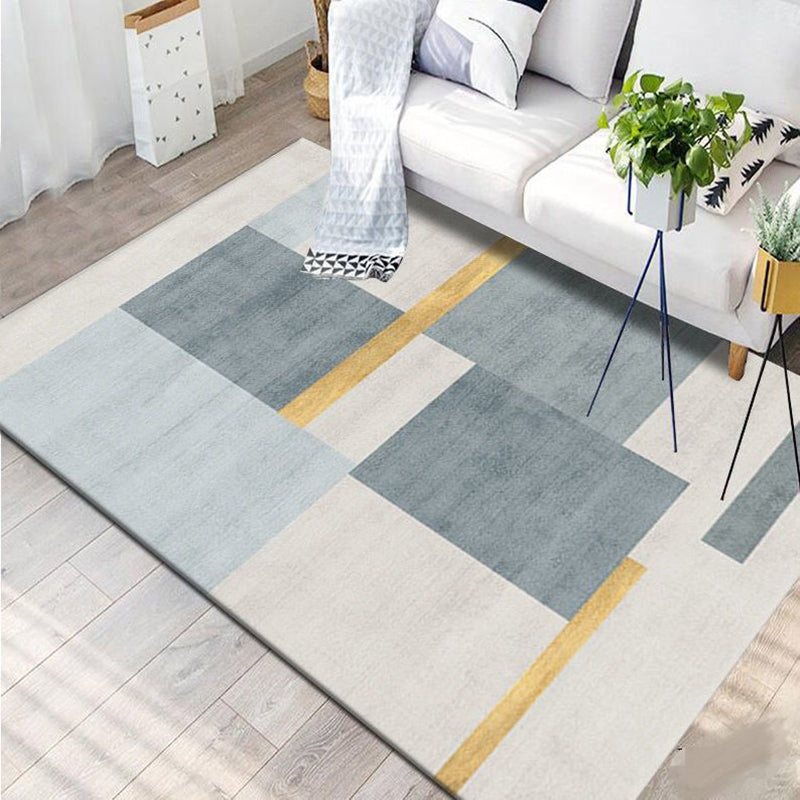 Luxury Area Carpet Funky Washable Area Rug Polyester Stain Resistant Carpet for Home Decor