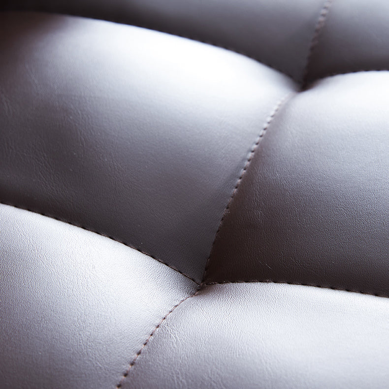 Chaises de salle à manger sans bras rembourrées, chaises latérales à dossier solide avec pieds en métal