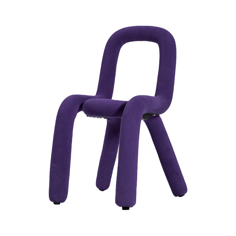 Ensemble de chaises en lin de style contemporain, cuisine, salle à manger, chaises latérales à dossier ouvert