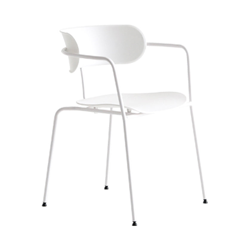 Silla de comedor de cocina de estilo industrial, sillones apilables con patas de metal