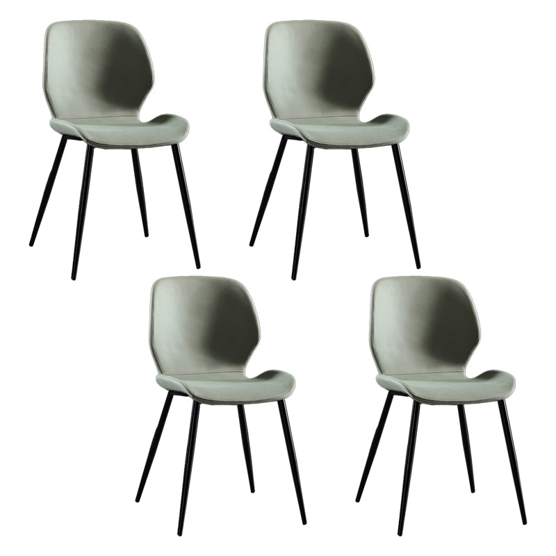 Metal industrial que cena la silla lateral sin brazos del lado del Wingback del comedor de la silla lateral