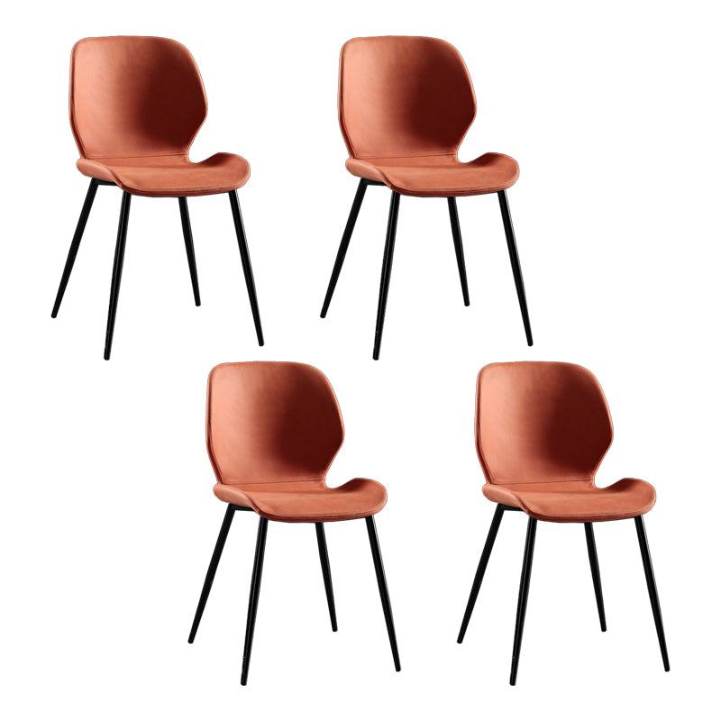 Metal industrial que cena la silla lateral sin brazos del lado del Wingback del comedor de la silla lateral