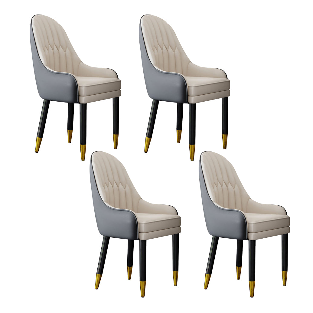 Silla escandinava para el hogar, sillón tapizado con respaldo Parsons, silla de comedor de madera