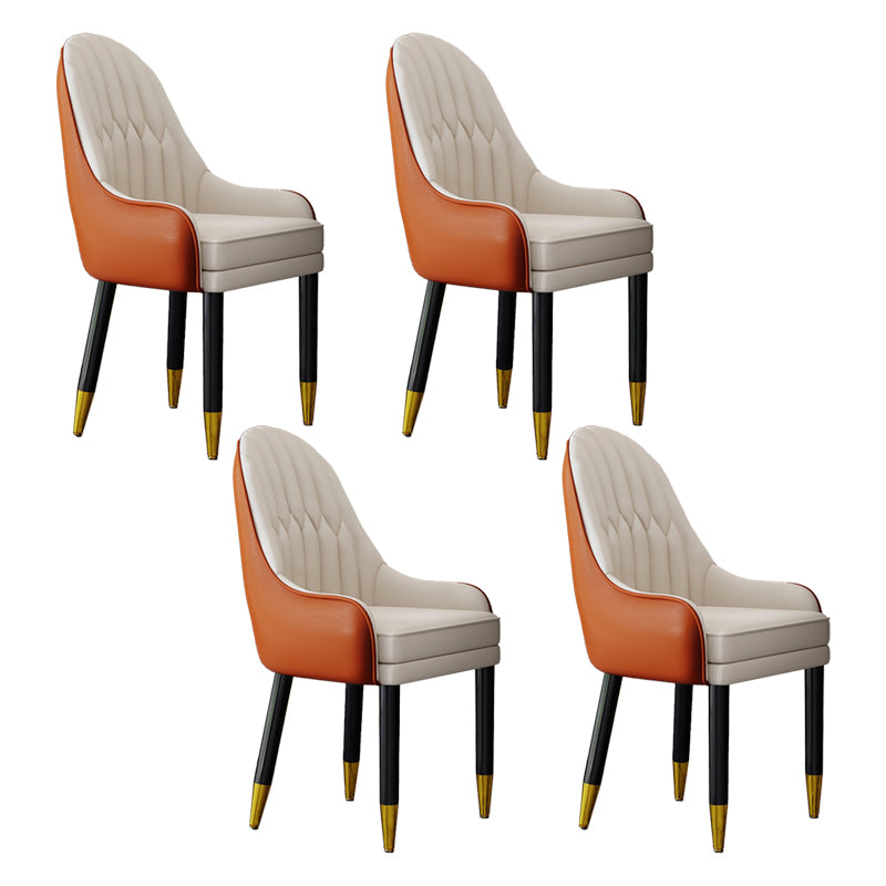 Silla escandinava para el hogar, sillón tapizado con respaldo Parsons, silla de comedor de madera