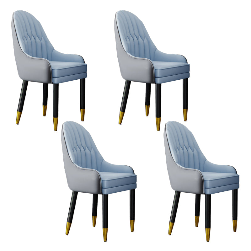 Silla escandinava para el hogar, sillón tapizado con respaldo Parsons, silla de comedor de madera