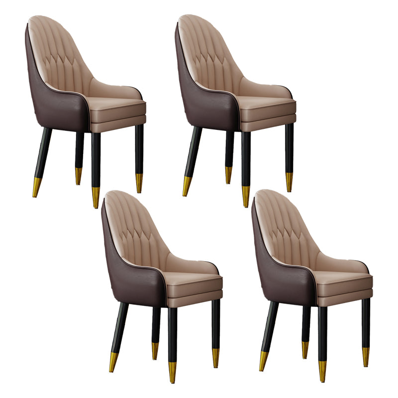 Silla escandinava para el hogar, sillón tapizado con respaldo Parsons, silla de comedor de madera