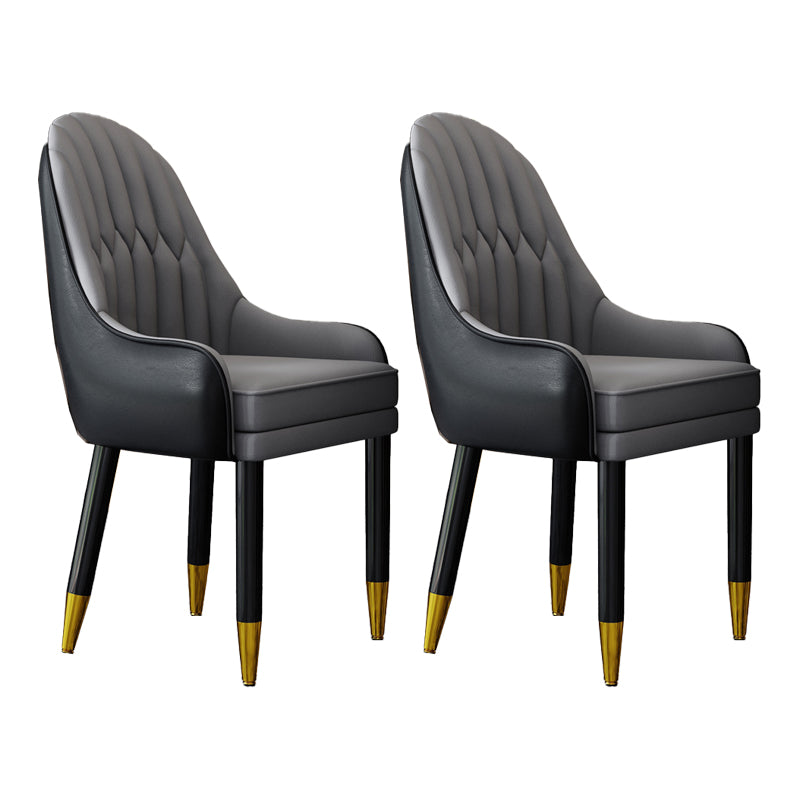 Silla escandinava para el hogar, sillón tapizado con respaldo Parsons, silla de comedor de madera
