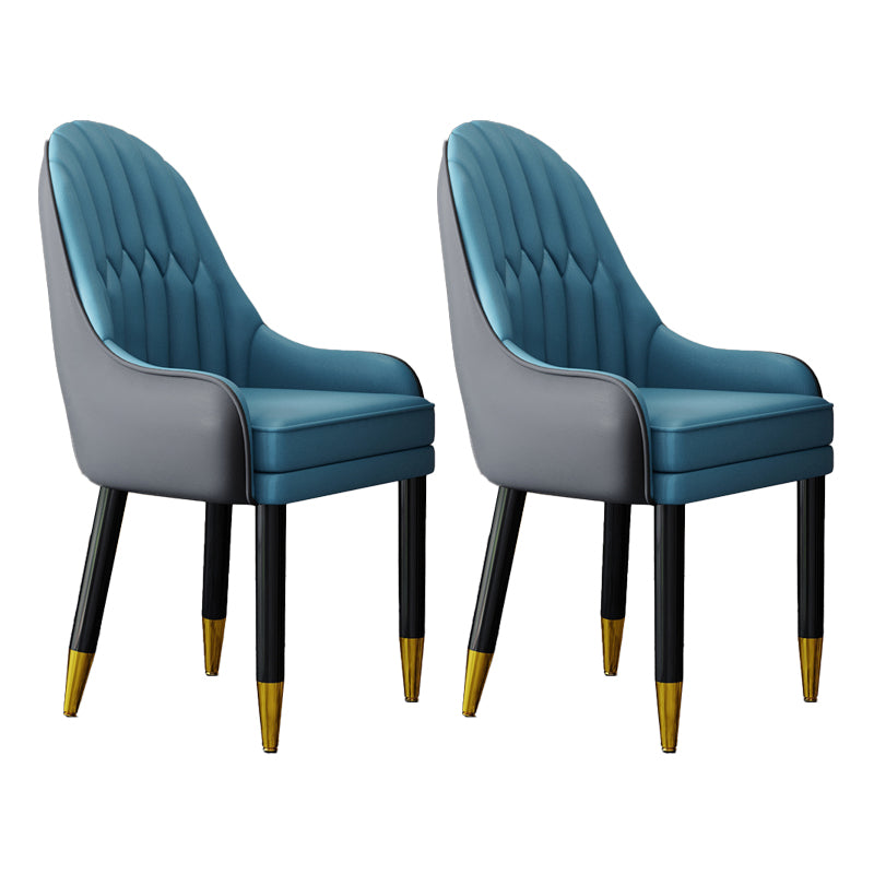 Silla escandinava para el hogar, sillón tapizado con respaldo Parsons, silla de comedor de madera