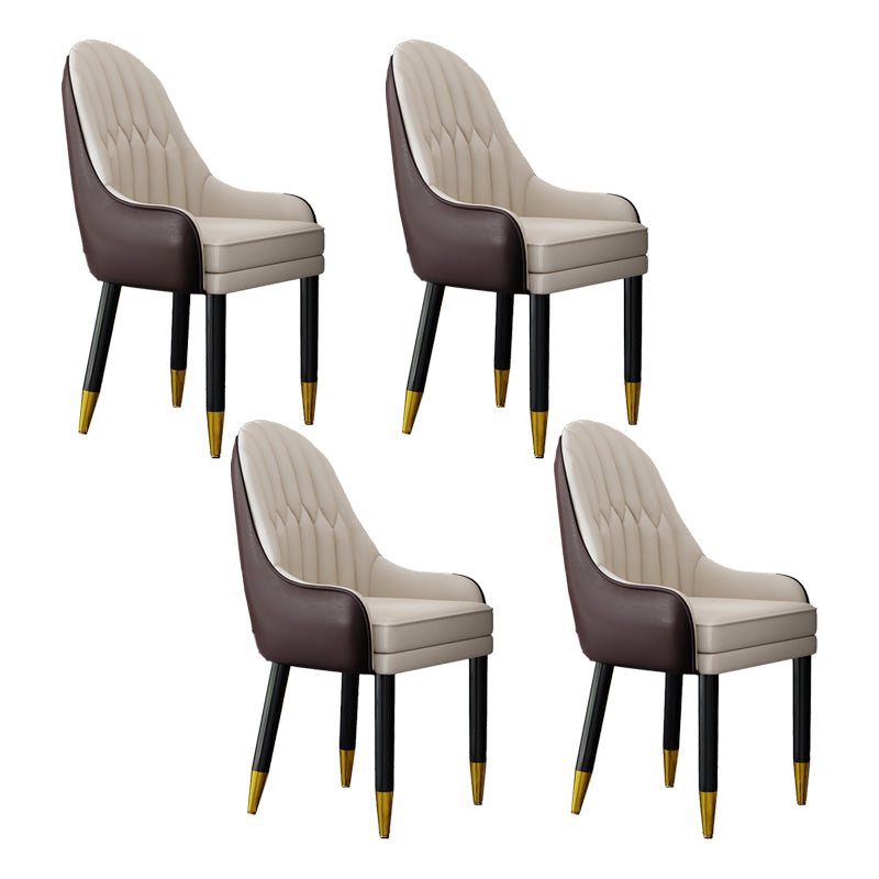 Silla escandinava para el hogar, sillón tapizado con respaldo Parsons, silla de comedor de madera