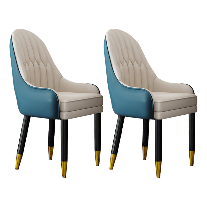 Silla escandinava para el hogar, sillón tapizado con respaldo Parsons, silla de comedor de madera