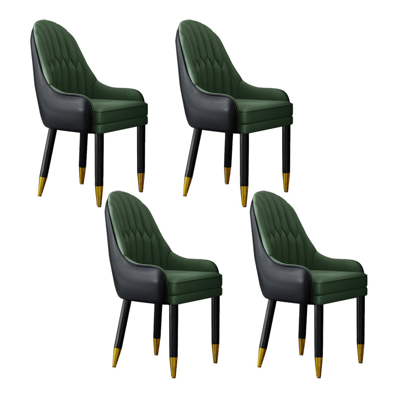 Silla escandinava para el hogar, sillón tapizado con respaldo Parsons, silla de comedor de madera