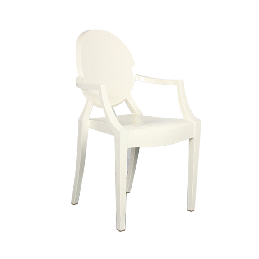 Contemporary Style Kitchen Dining Chairs Plastic Dining Arm Side Chairs