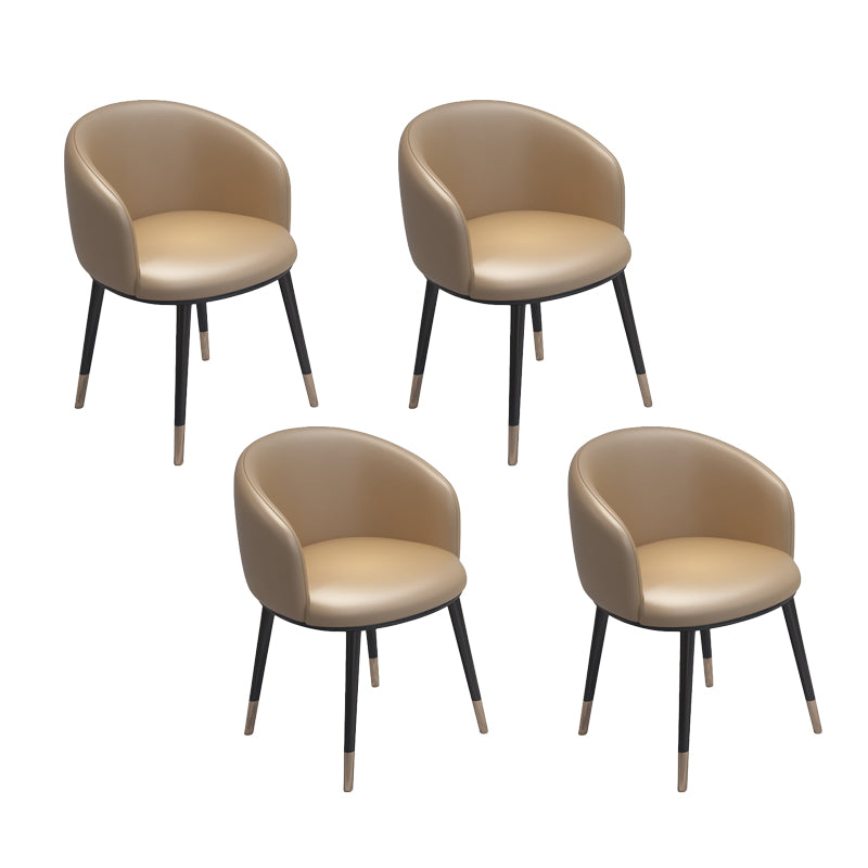 Silla de metal de estilo escandinavo, respaldo sólido, juego de sillas de cocina y comedor