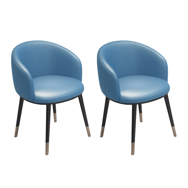 Silla de metal de estilo escandinavo, respaldo sólido, juego de sillas de cocina y comedor