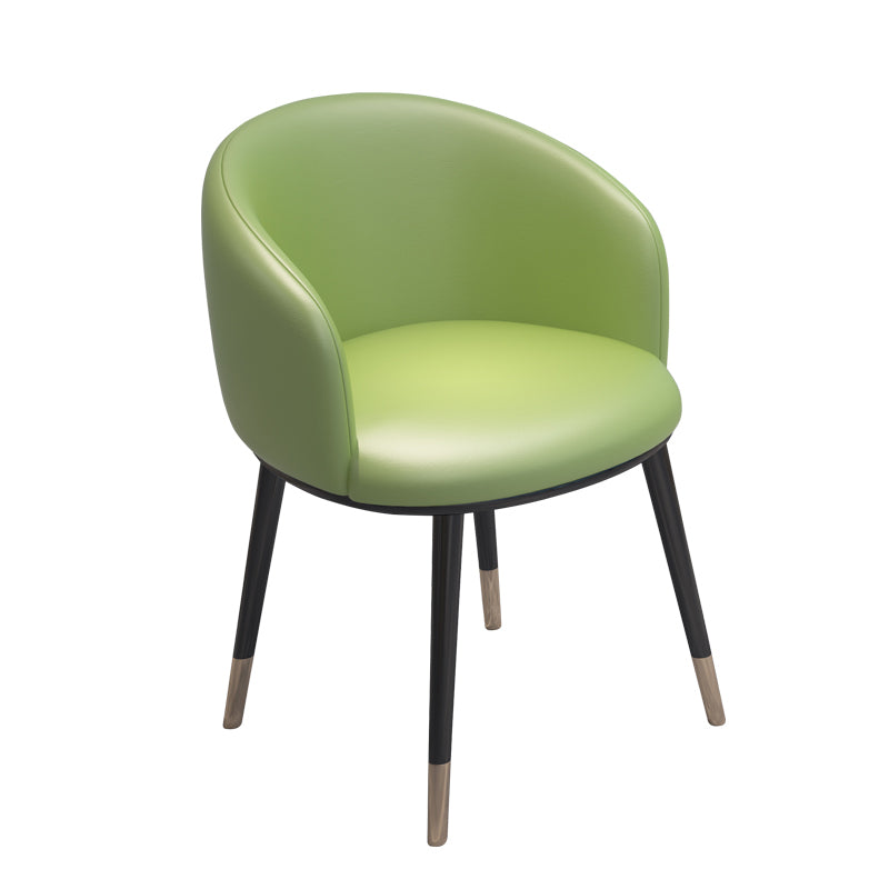 Silla de metal de estilo escandinavo, respaldo sólido, juego de sillas de cocina y comedor