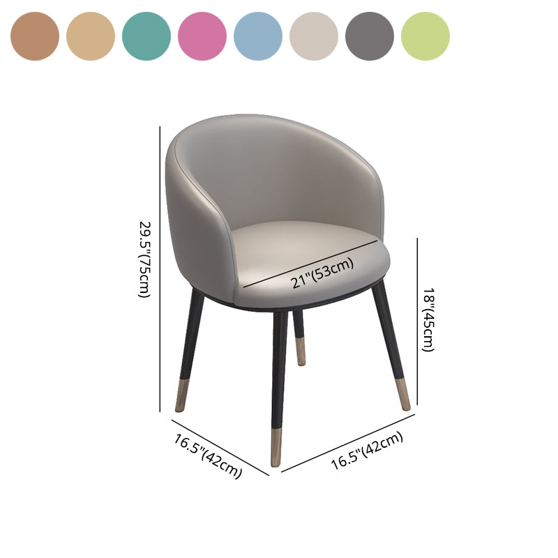Silla de metal de estilo escandinavo, respaldo sólido, juego de sillas de cocina y comedor