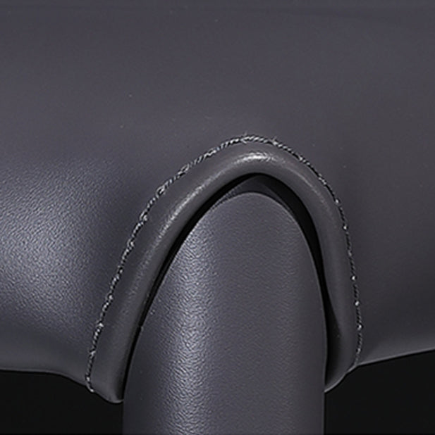 Silla lateral de comedor contemporánea de metal, silla con respaldo sólido sin brazos para comedor
