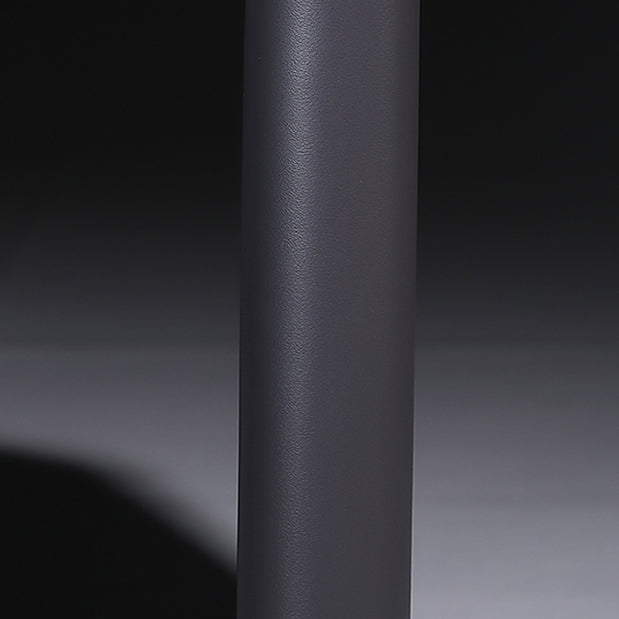 Silla lateral de comedor contemporánea de metal, silla con respaldo sólido sin brazos para comedor