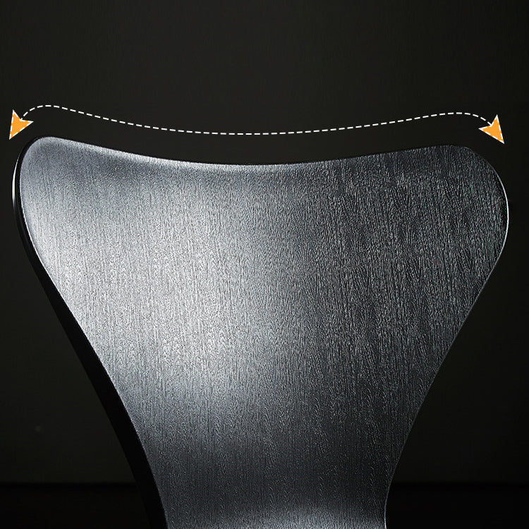 Chaises de salle à manger sans accoudoirs à oreilles, chaises d'appoint d'intérieur avec pieds en métal