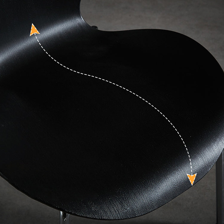Sillas sin brazos para comedor con respaldo lateral, sillas laterales para comedor interior con patas de metal