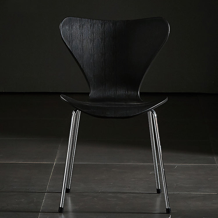 Sillas sin brazos para comedor con respaldo lateral, sillas laterales para comedor interior con patas de metal