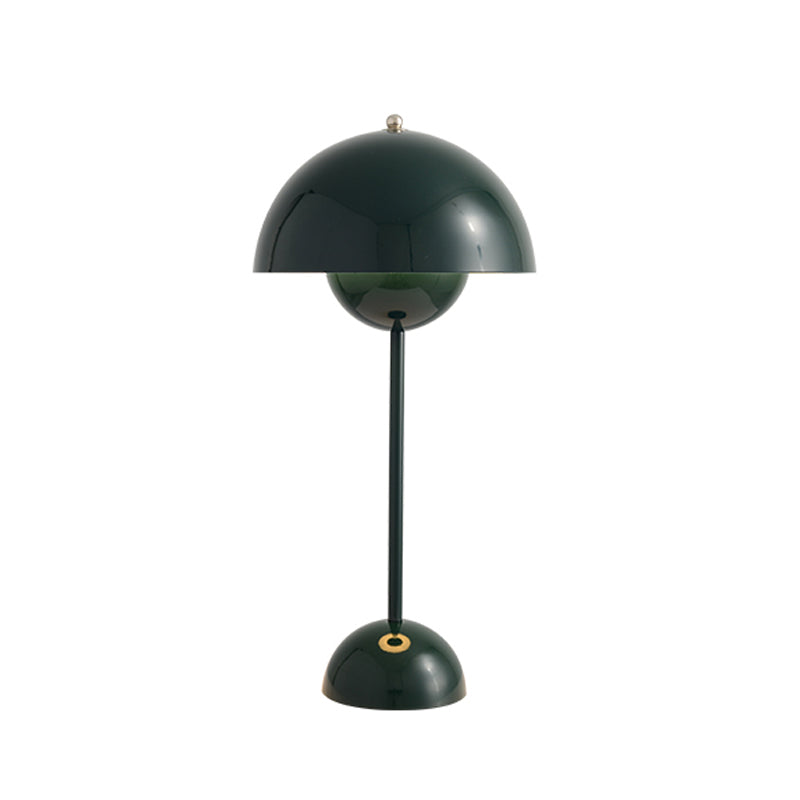 Modern Style Dome Night Table Lamp Metal 1-Light Nightstand Lamp