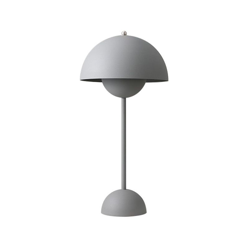 Modern Style Dome Night Table Lamp Metal 1-Light Nightstand Lamp